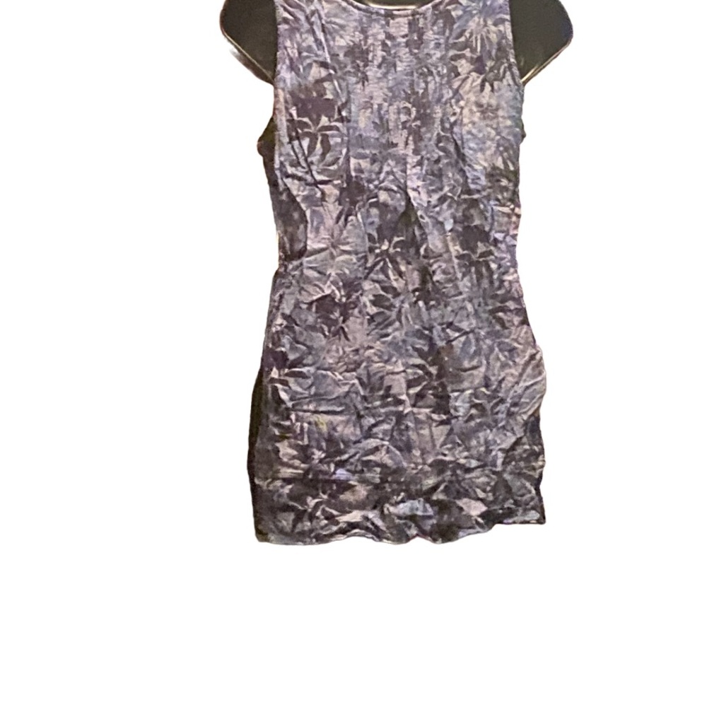 Floral Woman Tank Top blue multi print size small - Picture 2 of 2